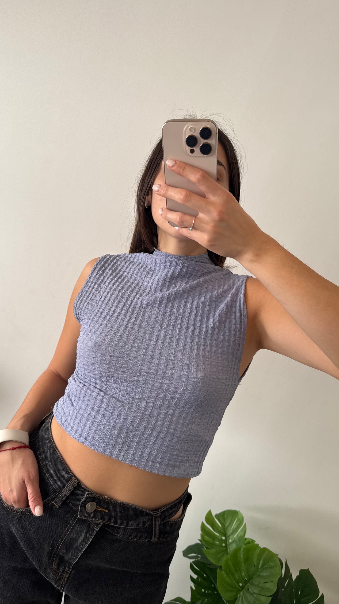 Musculosa zara cuello tortuga talle M