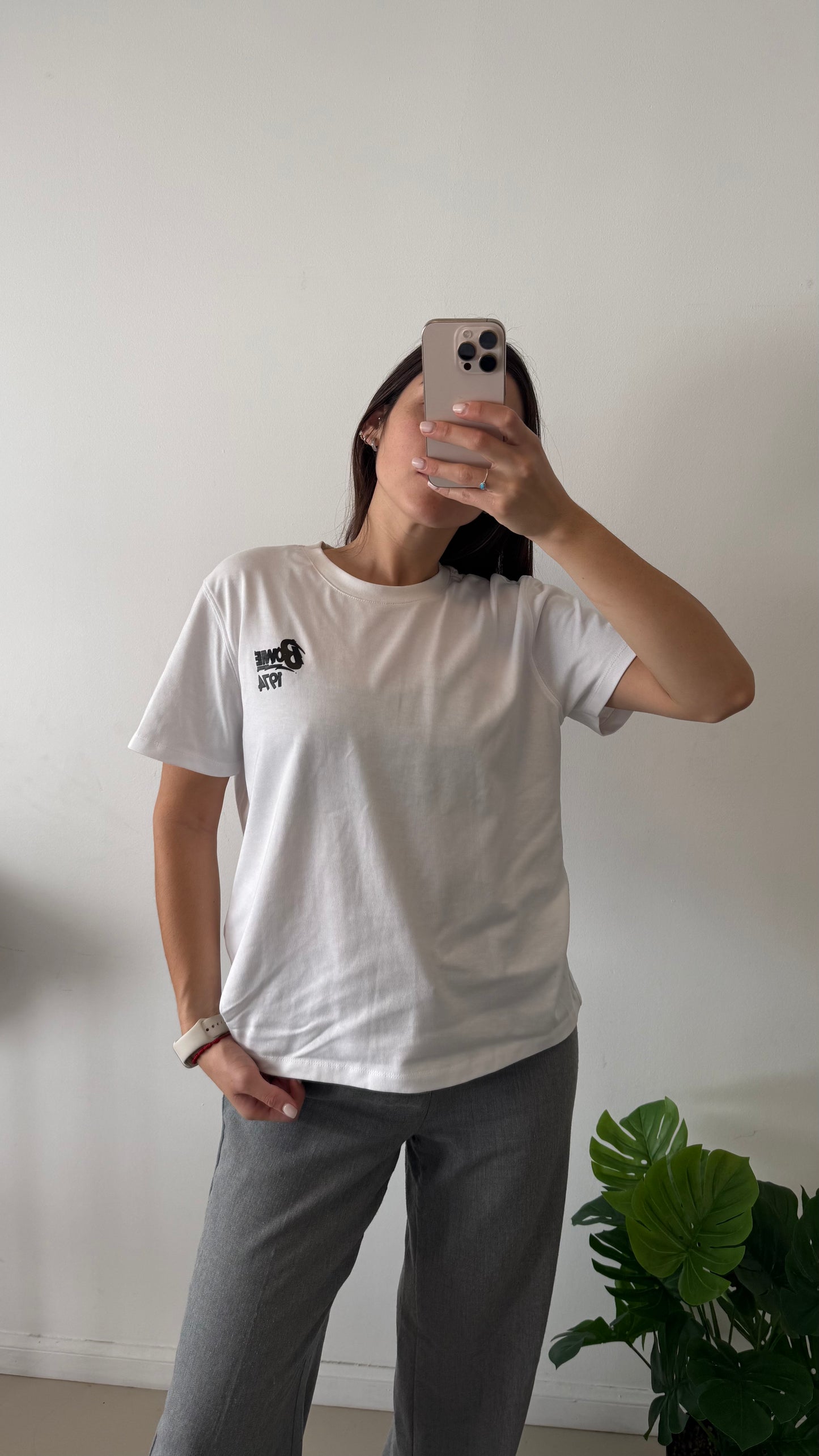 Remera balnca basica ZARA talle M