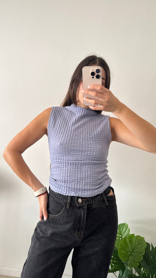 Musculosa zara cuello tortuga talle M