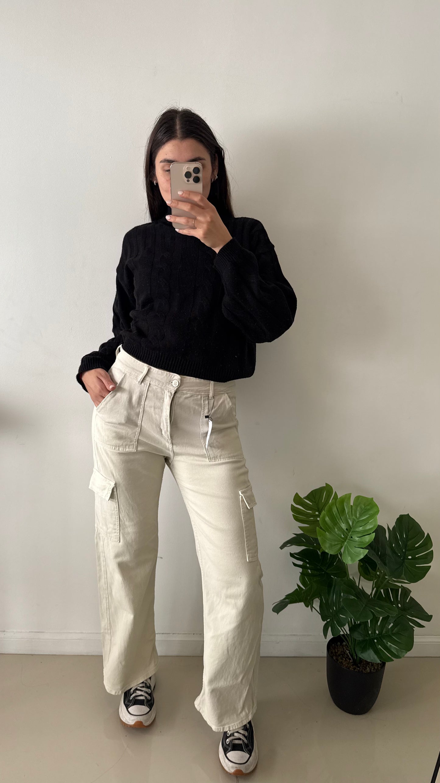 Cargo beige tribal talle 30